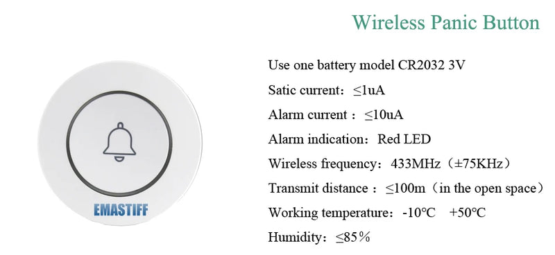 DIY W2B PG103 Alarm Sensor for Home Burglar Security 433MHz WiFi GSM Alarm System Wireless Tuya Smart House App Control - PST PS Tradings