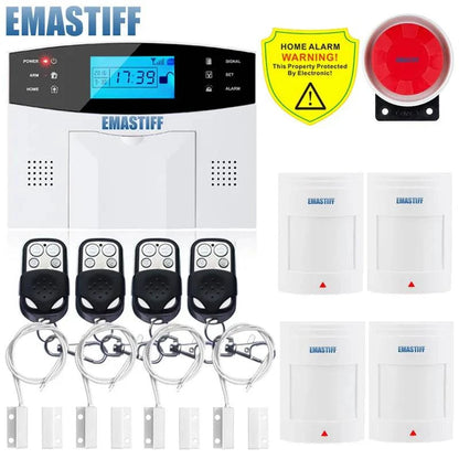 IOS Android APP Wired Wireless Home Security Tuya WIFI PSTN GSM Alarm System Intercom Remote Control Autodial Siren Sensor Kit - Property & Safety Tradings