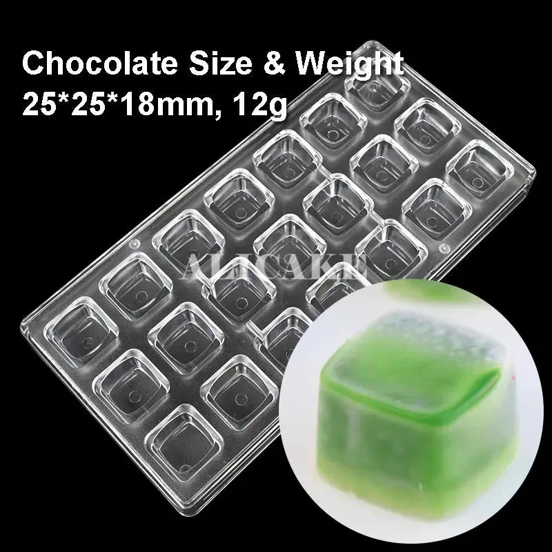 Polycarbonate Chocolate Molds for Chocolate Professional Baking Candy Bonbons Bar Acrylic Mould Confectionery Bakery Utensils - Property & Safety Tradings