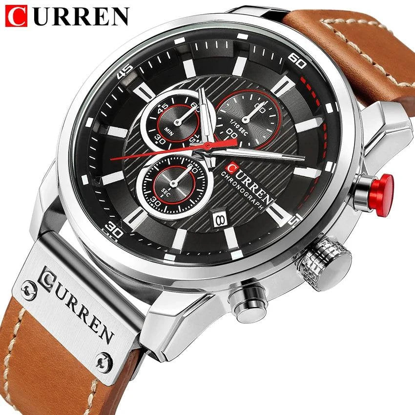 CURREN Fashion Date Quartz Men Watches Top Brand Luxury Male Clock Chronograph Sport Mens Wrist Watch Hodinky Relogio Masculino - Property & Safety Tradings