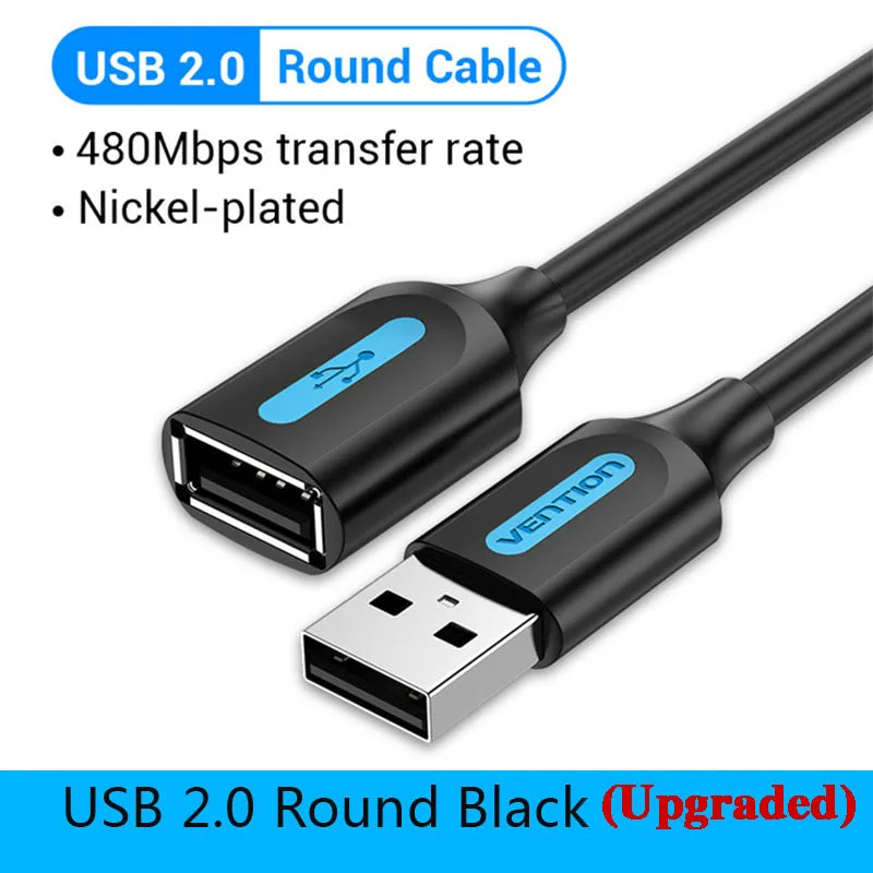 Vention USB 3.0 Extension Cable Male to Female Extender Cable Fast Speed USB 3.0 Cable Extended for laptop PC USB 2.0 Extension