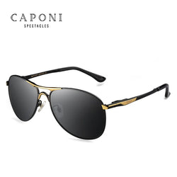 CAPONI Driving Photochromic High Quality Sunglasses Polarized Classic Brand Sun Glasses for Men oculos de sol masculino BS8722