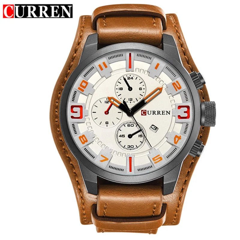 CURREN Men's Watches Top Brand Luxury Fashion&Casual Business Quartz Watch Date Waterproof Wristwatch Hodinky Relogio Masculino - Property & Safety Tradings