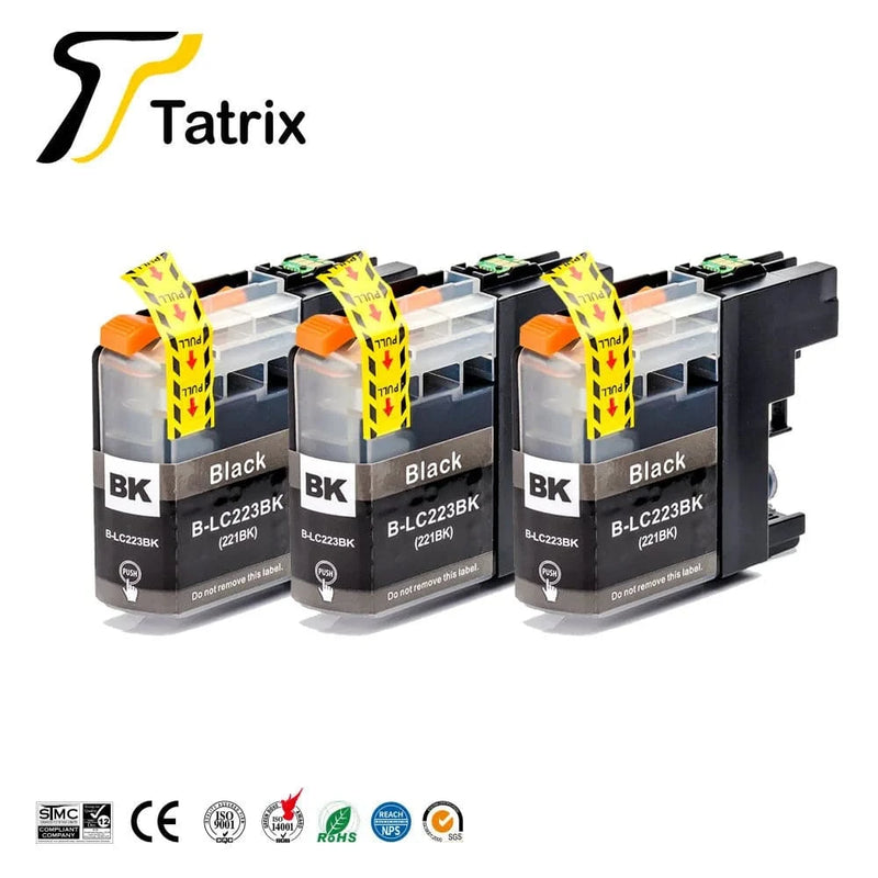 Tatrix With Chip  LC223 LC221 Compatible Ink Cartridge For Brother MFC-J4420DW/J4620DW/J4625DW/J480DW/J680DW/J880DW Printer - PST PS Tradings