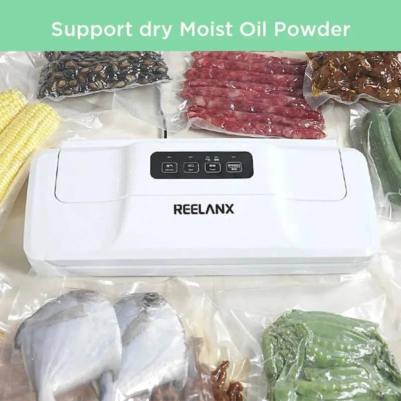 REELANX Vacuum Sealer V1 140W Automatic Vacuum Packing Machine for Food with 15pcs Bags Best Vacuum Packer Sealing Packaging - Property & Safety Tradings