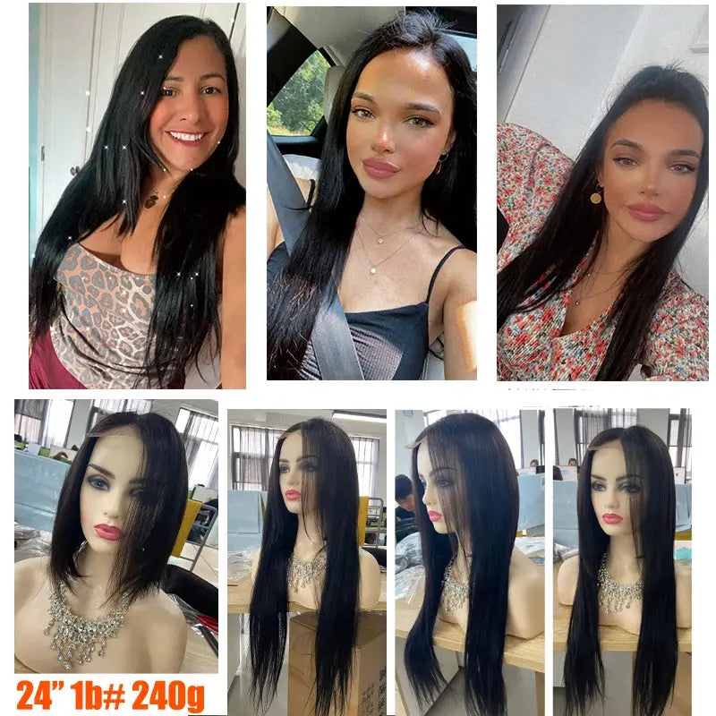 Doreen 160G 200G 240G Volume Series Brazilian Machine Remy Straight Clip In Human Hair Extensions  Full Head 10Pcs 16 to 24 Inch - Property & Safety Tradings