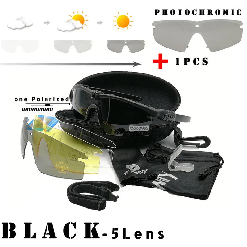 Tactical Professional Protective Military Polarized Glasses-Shooting Gafas Sports Hiking Cycling Paintball Safety Eyewear - PST PS Tradings