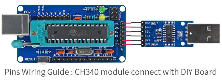 OPEN-SMART R3 DIY Module ATmega328P Programmer Development Board Built in Bootloader Compatible for Arduino - PST PS Tradings