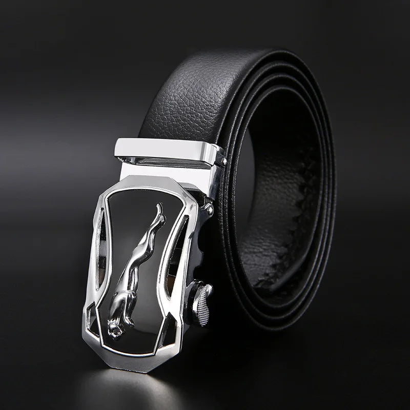 Männer Gürtel Metall Luxus Marke Automatische Schnalle Leder Hohe Qualität Gürtel für Männer Business Arbeit Casual Strap ZDP001A