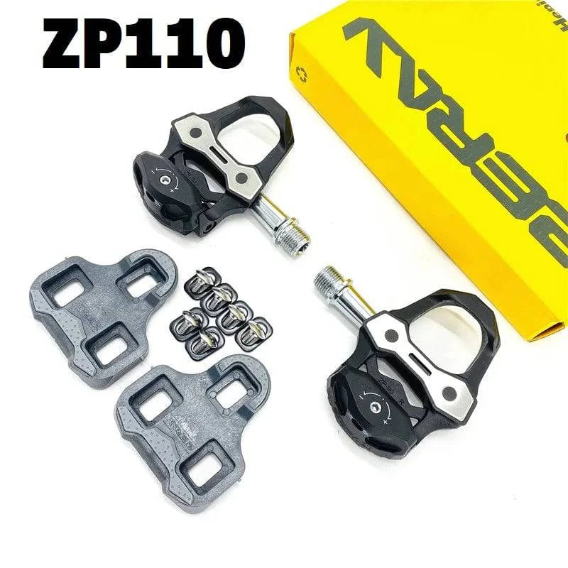 ZERAY ZP-110 Road Carbon Fiber Ultralight Pedals Compatible Keo Self-Locking Pedal Professional Road Pedal With Cleat Set - Property & Safety Tradings