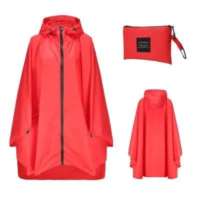 Women Men Poncho Raincoat Waterproof Tent Cover Wear Outdoors Hiking Biker Rain Coat Jacket Zip Cloak Capa De Chuva - Property & Safety Tradings