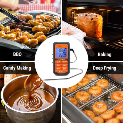 ThermoPro TP06B Digital Kitchen Meat Food Candy Smoker Oven BBQ Cooking Thermometer with Timer - Property & Safety Tradings