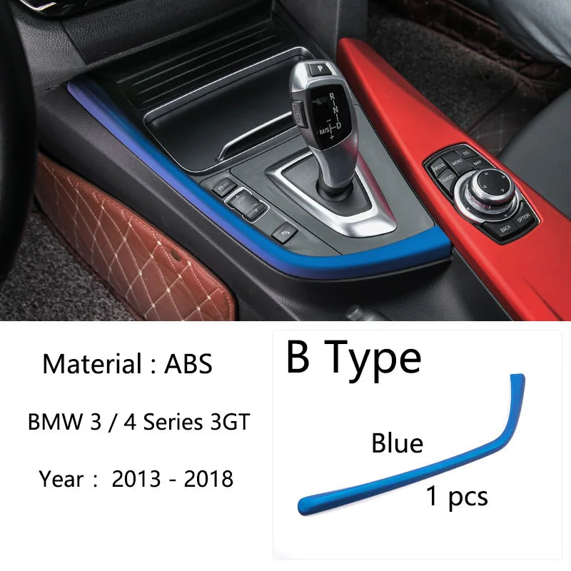 For BMW 3 4 Series 3GT F30 F31 F32 F34 F36 316li 320li Car Accessories Control Gear Shift panel decorative strip cover trim - PST PS Tradings