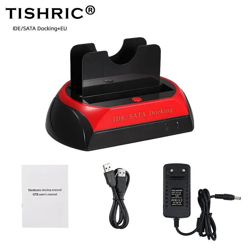 TISHRIC IDE SATA Dual All In 1 Hd/HDD Dock/Docking Station Hard Disk/Drive Hdd 2.5 3.5 Reader Usb EU External Box Enclosure Case - Property & Safety Tradings