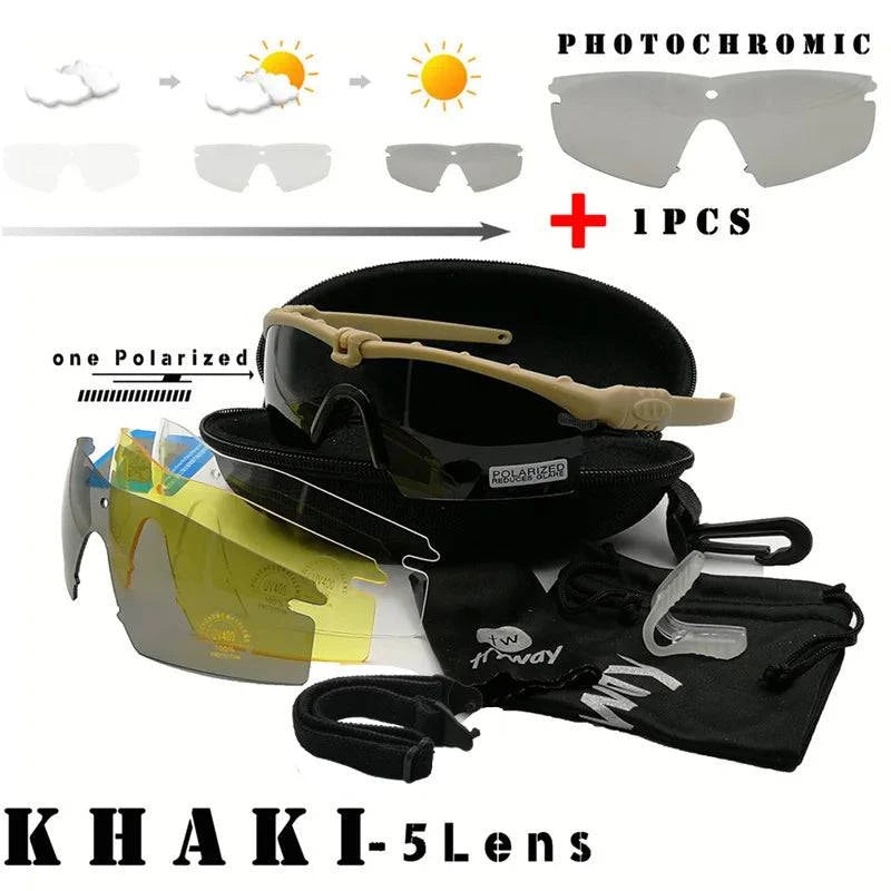 Tactical Professional Protective Military Polarized Glasses-Shooting Gafas Sports Hiking Cycling Paintball Safety Eyewear - PST PS Tradings