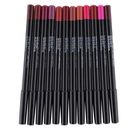 12 stc. professional Lip Liner Waterproof Wasserfest nude Lip Liner Set 12 Stück