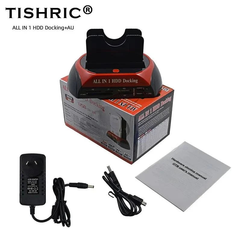 TISHRIC IDE SATA Dual All In 1 Hd/HDD Dock/Docking Station Hard Disk/Drive Hdd 2.5 3.5 Reader Usb EU External Box Enclosure Case - Property & Safety Tradings