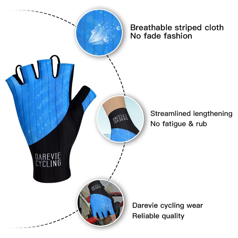 DAREVIE AERO high Speed Cycling Gloves Light Soft Breathable Cool Dry Half Finger Cycling Glove Anti Slip Bike Gloves MTB Road - PST PS Tradings