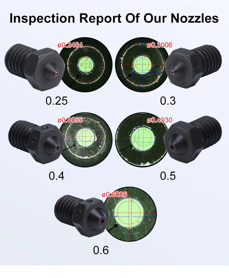 RTrianglelab  A2 Hardened Steel V6 Nozzle compatible PEI PEEK  Carbon Fiber Filament For v6 HOTEND Dragon RAPIDO Matrix EXTRUDER