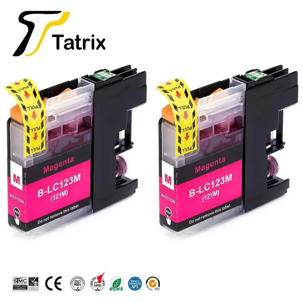 For Brother LC123 Ink Cartridge Compatible For MFC-J4510DW MFC-J4610DW Printer Ink Cartridge LC121 MFC-J4410DW MFC-J4710DW - PST PS Tradings