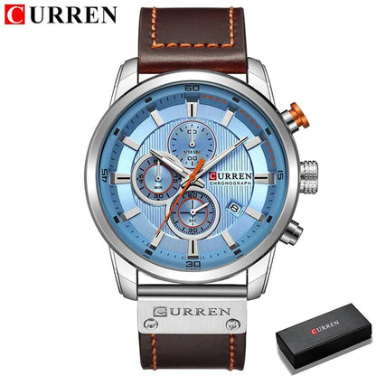 CURREN Fashion Date Quartz Men Watches Top Brand Luxury Male Clock Chronograph Sport Mens Wrist Watch Hodinky Relogio Masculino - Property & Safety Tradings