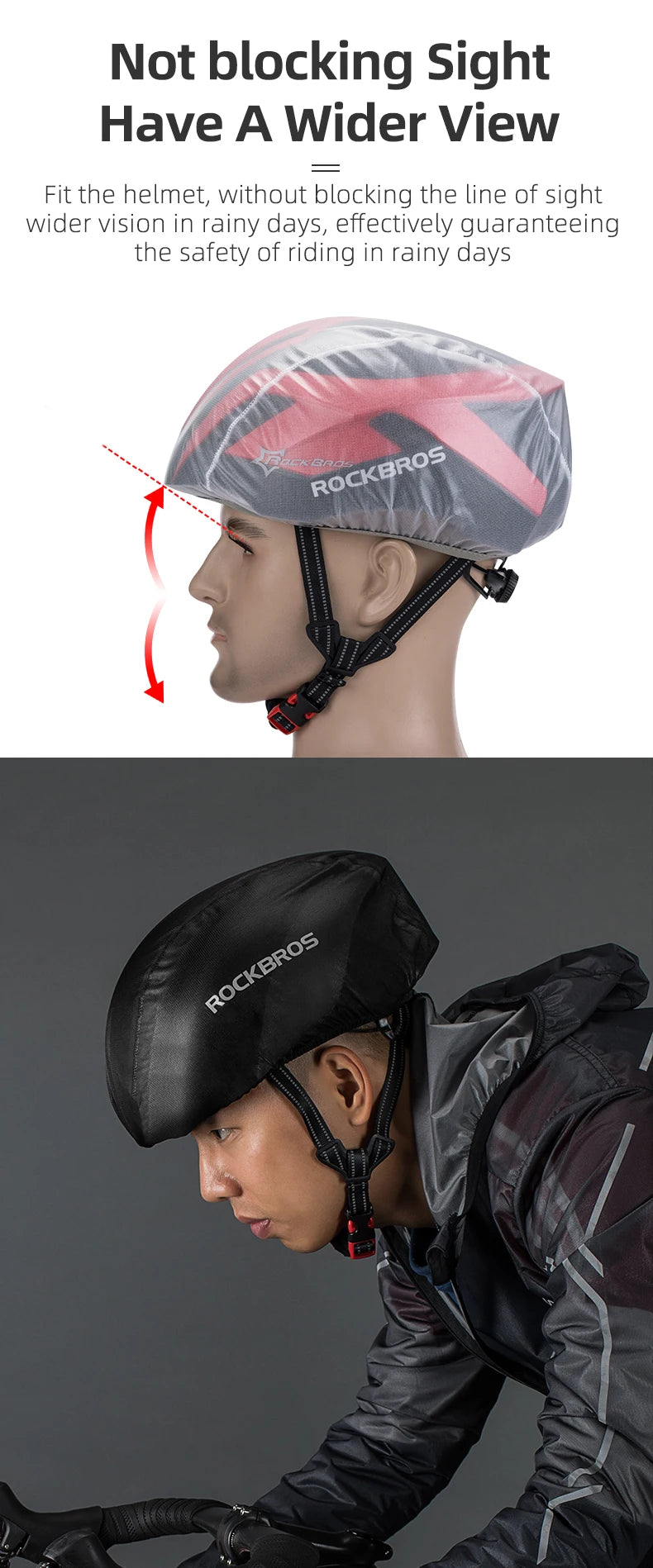 ROCKBROS Cycling Bike Helmets Rain Covers Windproof Waterproof Dust-proof Rain Cover MTB Road Bike Bicycle Helmet Protect Cover - PST PS Tradings