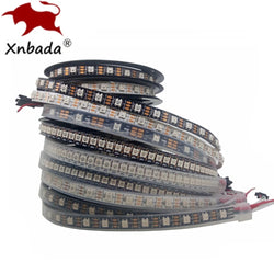 DC5V WS2812B Individually Addressable 5050 RGB Led Strip WS2812 Smart Pixels Led Light Black White PCB Waterproof IP30/65/67