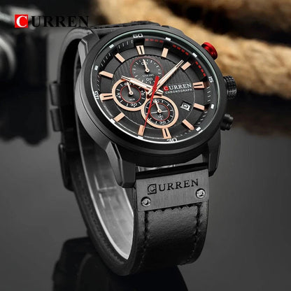 CURREN Fashion Date Quartz Men Watches Top Brand Luxury Male Clock Chronograph Sport Mens Wrist Watch Hodinky Relogio Masculino - Property & Safety Tradings