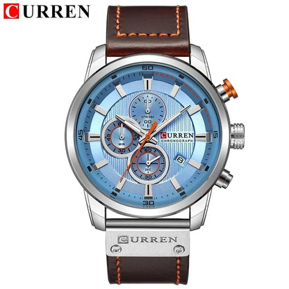 CURREN Fashion Date Quartz Men Watches Top Brand Luxury Male Clock Chronograph Sport Mens Wrist Watch Hodinky Relogio Masculino - Property & Safety Tradings