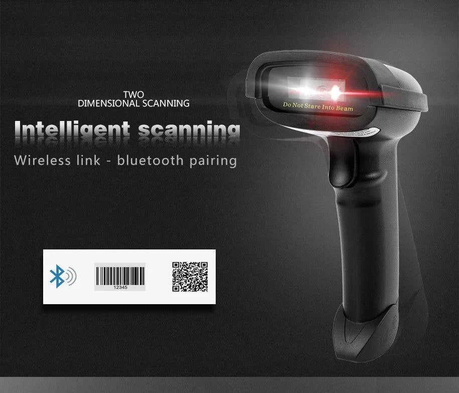 NETUM NT-1698W Handheld Wirelress Barcode Scanner AND NT-1228BL Bluetooth 1D/2D QR Bar Code Reader PDF417 for IOS Android IPAD - PST PS Tradings