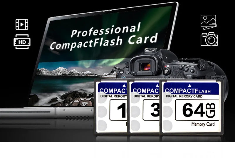 Real Capacity Memory Card 256MB 512MB 1GB 2GB 4GB 8GB 16GB 32GB 64GB CF Card 128GB Compact Flash Card Free Shipping - PST PS Tradings