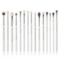 Jessup Makeup Brushes Set 15pcs Make up Brush Tools kit Eye Liner Shader natural-synthetic hair Rose Gold/Black T157 - Property & Safety Tradings