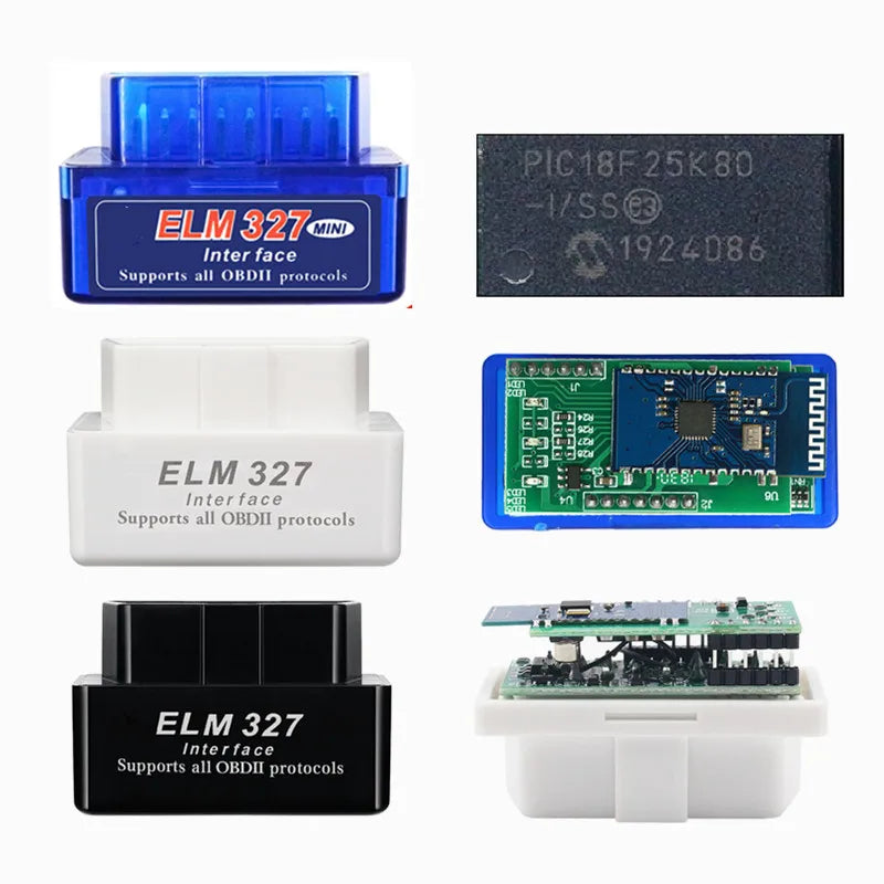 Super Mini ELM327 V1.5 PIC1825K80 Chip Bluetooth-Compatible Double Board OBD2 Diagnostic Tool ELM 327 V1.5 for OBDII Protocols - PST PS Tradings