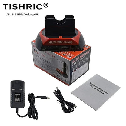 TISHRIC IDE SATA Dual All In 1 Hd/HDD Dock/Docking Station Hard Disk/Drive Hdd 2.5 3.5 Reader Usb EU External Box Enclosure Case - Property & Safety Tradings