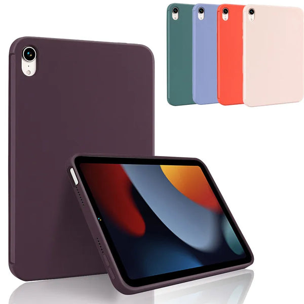 Original Liquid Silicone Case for Apple Ipad Pro 11 12 9'' 2020 2022 Air 5/4 Solid Cover for Ipad Mini 6 10 2 7/8/9th Generation - PST PS Tradings