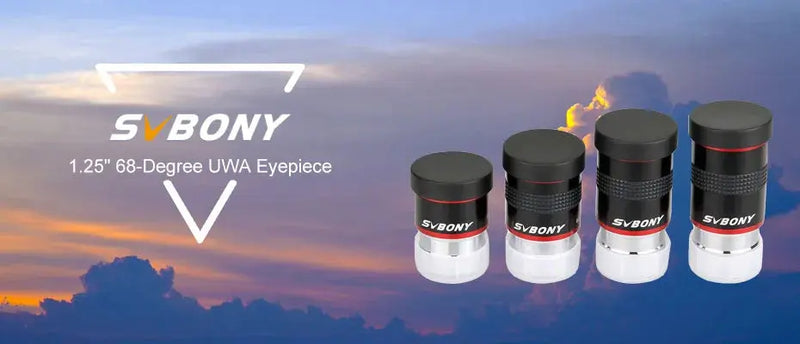 SVBONY Telescope Eyepieces FMC 1.25" 68° Ultra Wide Angle 6mm/ 9mm /15m /20mm for Astronomical Telescope - Property & Safety Tradings