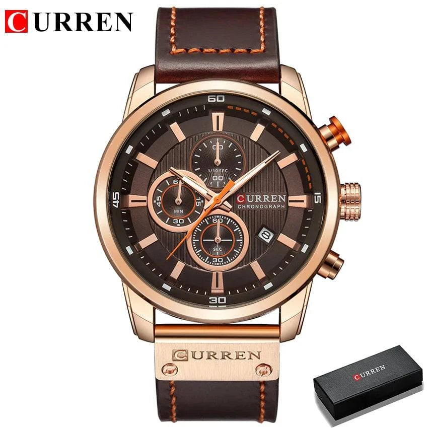 CURREN Fashion Date Quartz Men Watches Top Brand Luxury Male Clock Chronograph Sport Mens Wrist Watch Hodinky Relogio Masculino - Property & Safety Tradings