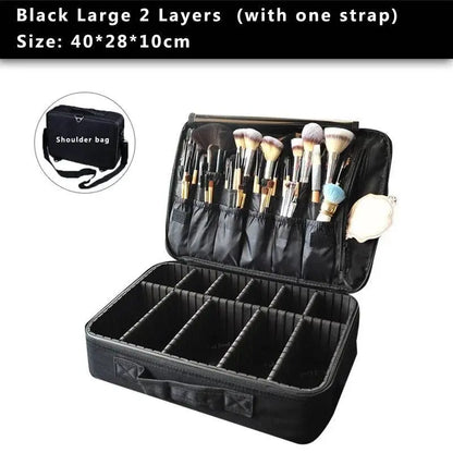 High Quality Make Up Bag Professional Makeup Case Makeup Organizer Bolso Mujer Cosmetic Case Large Capacity Storage Bag - Property & Safety Tradings
