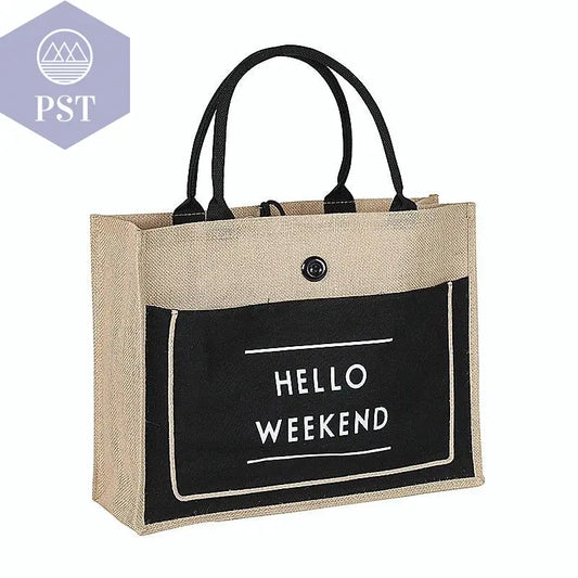 High Quality Women Linen Luxury Tote Large Capacity Female Casual Shoulder Bag Lady Daily Handbag Fresh Beach Shopping Bag - PST PS Tradings