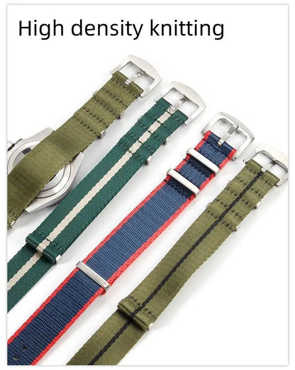 High quality Nylon Watchband For Omega 007 Hamilton Rolex Seiko Nato Galaxy watch strap 6 4 3 42/44 premium 20mm 22mm bracelet - PST PS Tradings