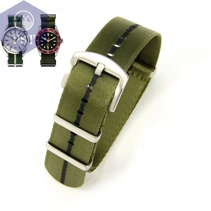 High quality Nylon Watchband For Omega 007 Hamilton Rolex Seiko Nato Galaxy watch strap 6 4 3 42/44 premium 20mm 22mm bracelet - PST PS Tradings