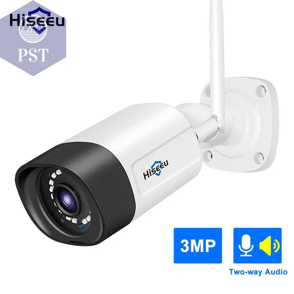 Hiseeu 3MP 5MP Wireless IP Camera Outdoor Waterproof CCTV WiFi Surveillance Security Camera P2P For Eseecloud Wireless System - Property & Safety Tradings