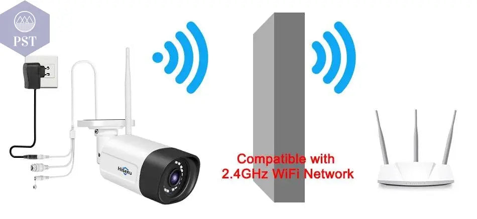 Hiseeu 3MP 5MP Wireless IP Camera Outdoor Waterproof CCTV WiFi Surveillance Security Camera P2P For Eseecloud Wireless System - Property & Safety Tradings