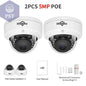 Hiseeu 5MP Explosion-proof POE IP Camera Audio H.265+ Dome Home Indoor Outdoor Surveillance Security Camera CCTV  Video for NVR - Property & Safety Tradings