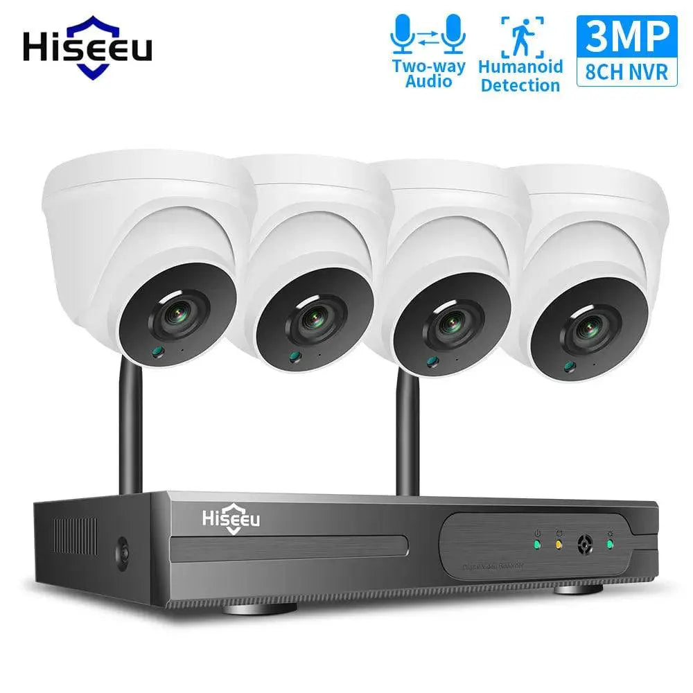 Hiseeu 5MP Security Wireless IP Camera for Wireless CCTV System 3MP 1080P WIFI Outdoor waterproof IP Camera View Eseecloud APP - Property & Safety Tradings