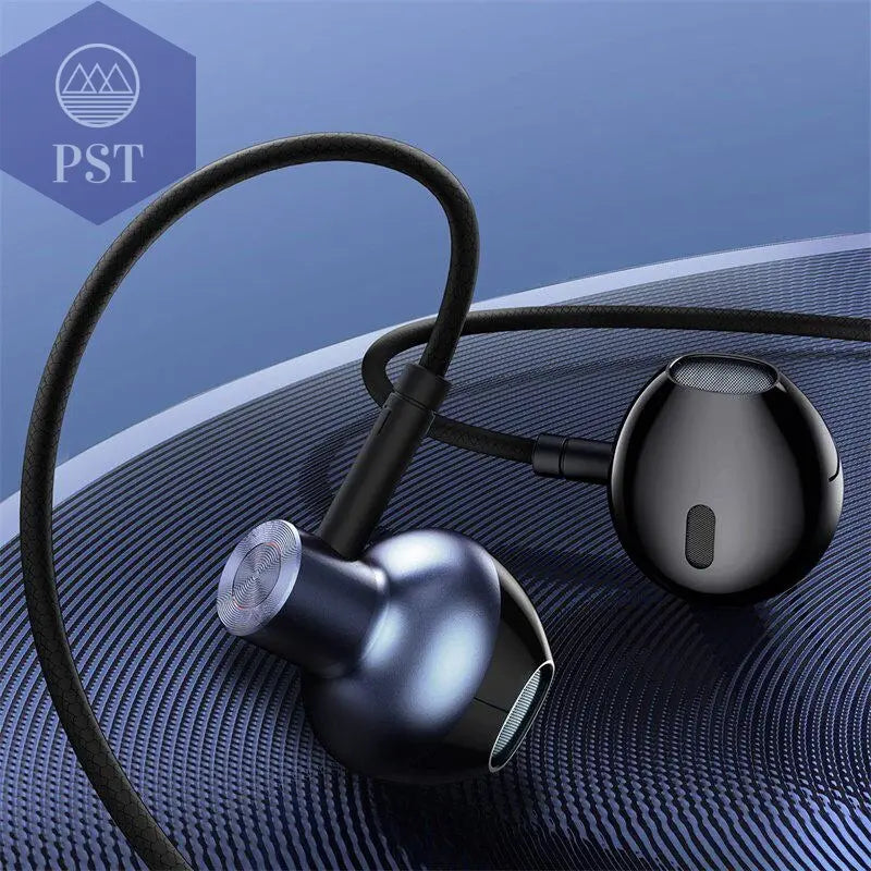 In-Ear Sports Earphones with Microphone      Black PST PS Tradings