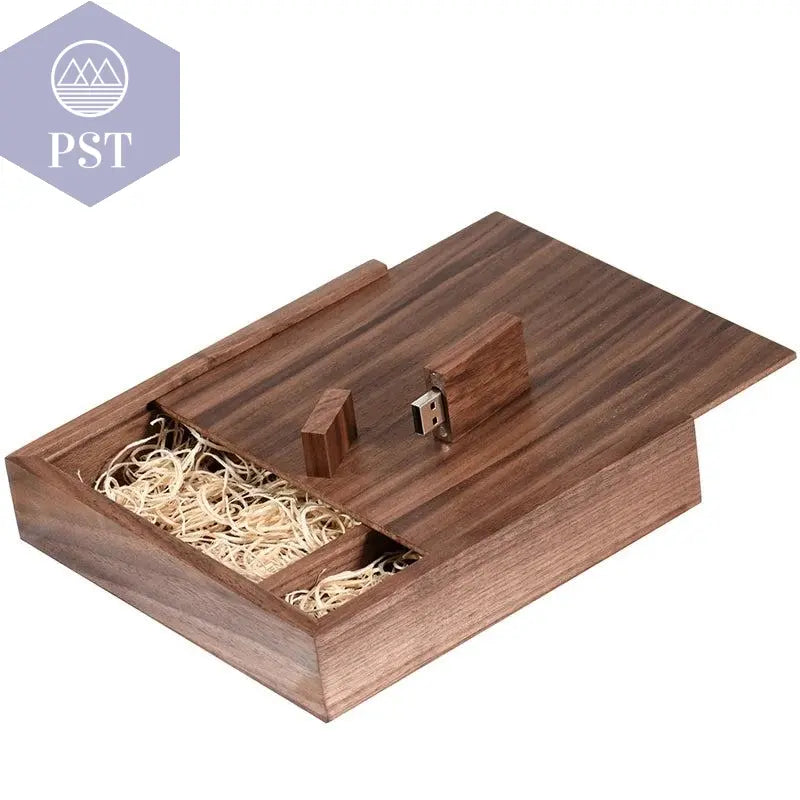 JASTER USB 2.0 Flash Drives Photography Wooden Photo Album Box Pen drive Free logo 16GB 32GB 64GB 128GB Creative gift USB stick       PST PS Tradings