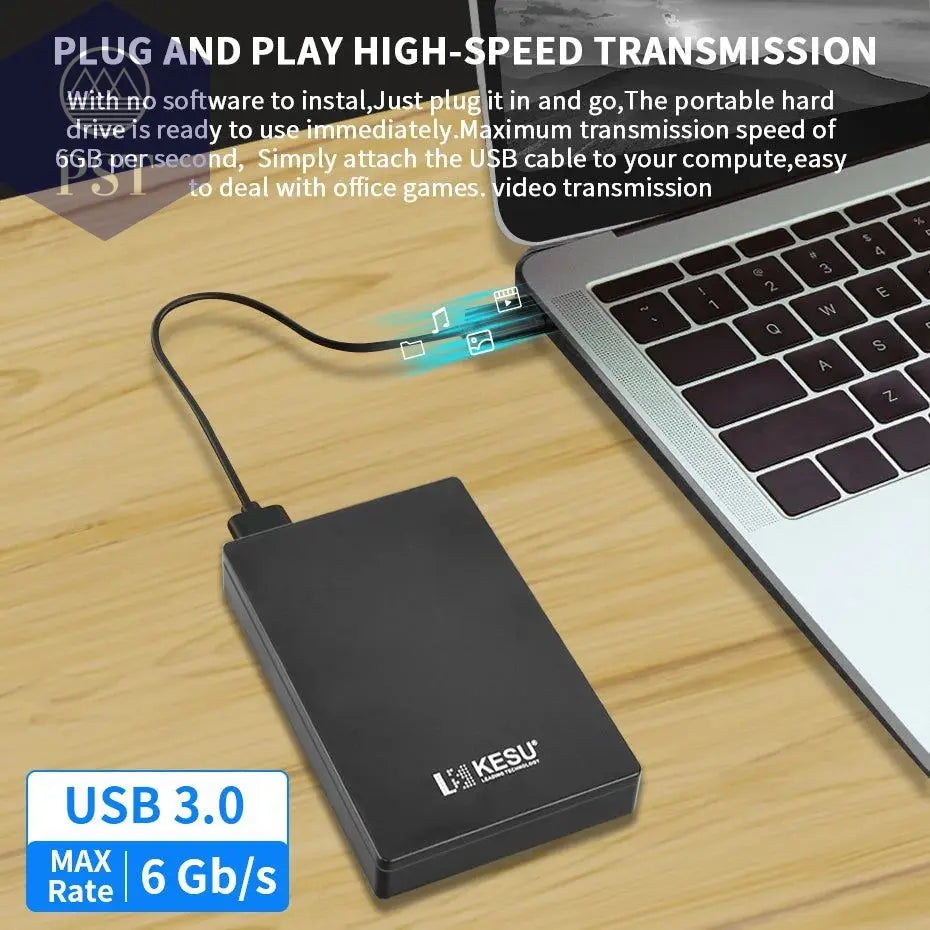 KESU HDD 2.5" Portable External Hard Drive 320gb/500gb/750gb/1tb USB3.0 Storage Compatible for PC, Mac, Desktop,MacBook - PST PS Tradings