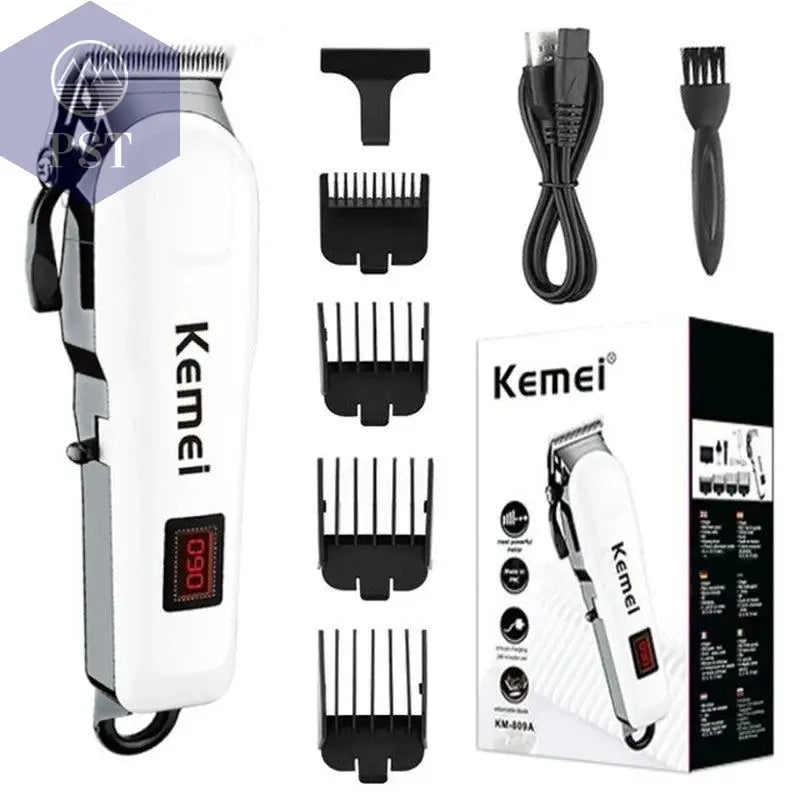 Kemei Professional hair clipper cordless hair trimmer beard for men electric hair cutting kit rechargeable haircut machine - PST PS Tradings