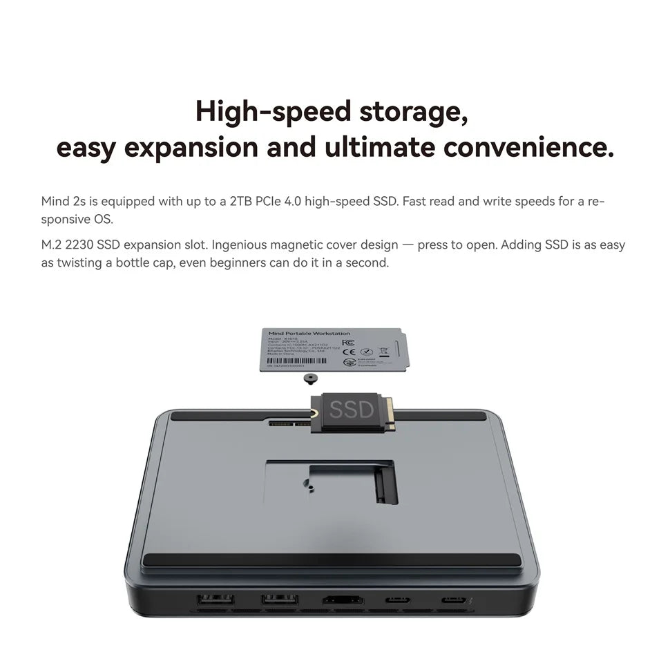 Khadas Mind 2s Mini PC Intel Core Ultra 7 255H 64GB 2TB Computer Thunderbolt 4 PST PS Tradings Computer PST PS Tradings  PST PS Tradings